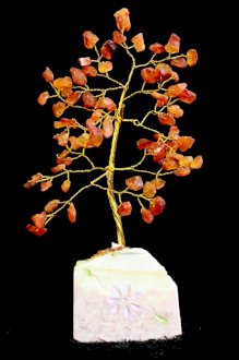 Carnelian Crystal Chip Tree