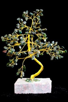 Moss Agate Crystal Chip Tree