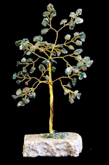 Moss Agate Crystal Chip Tree